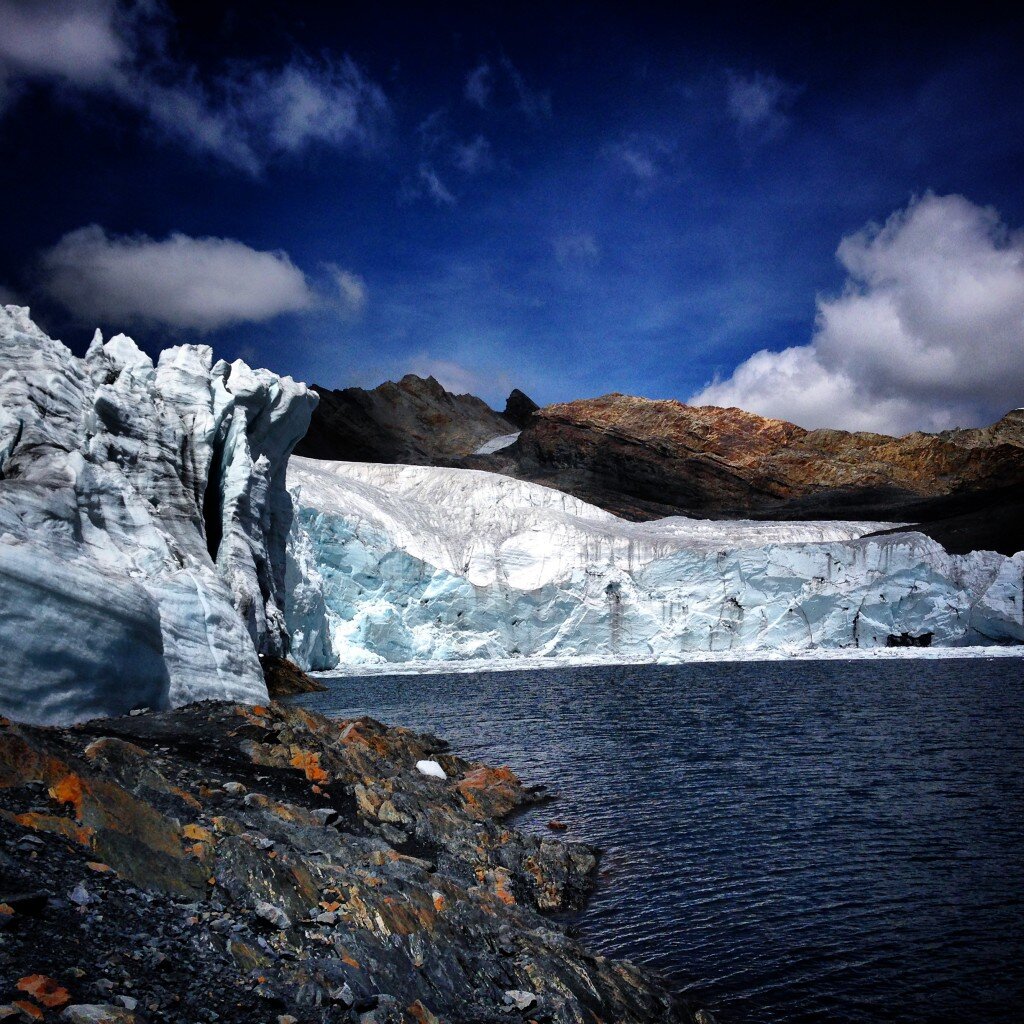 The Pastoruri glacier in 2016. No doubt it will be smaller when you visit.