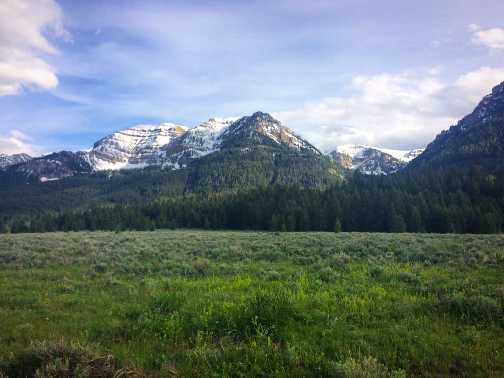 Some beautiful scenery coming into Idaho.