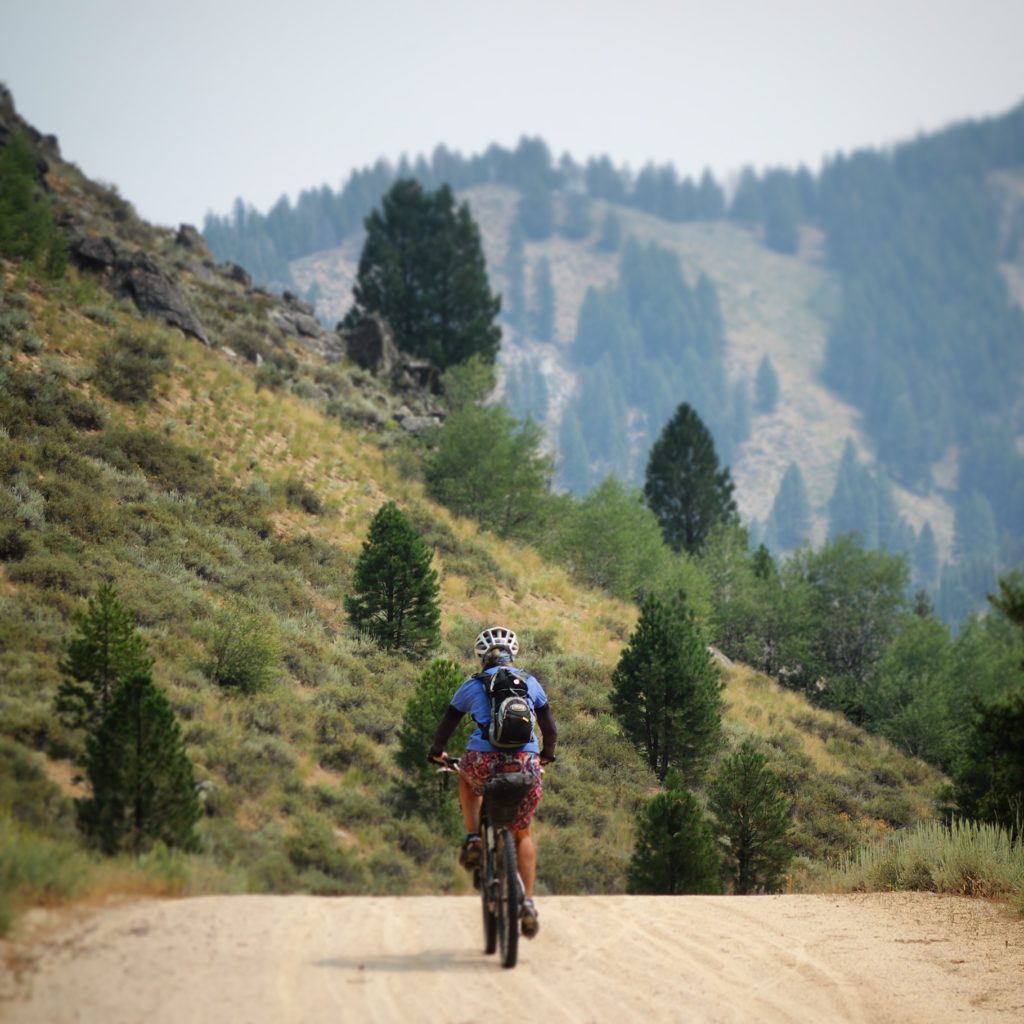 Riding along the North Fork Boise River Road. The scenery kept getting better and better!
