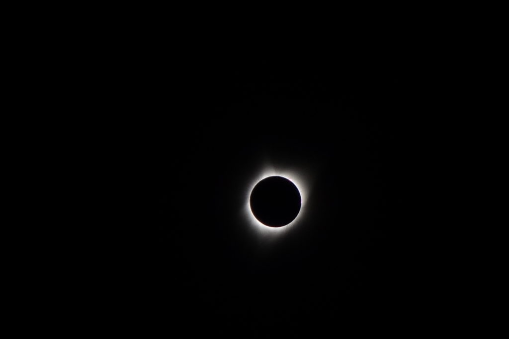 Part of Stan's idea had been to time our ride in Idaho with the "epicenter" of the eclipse. He got it just right.
